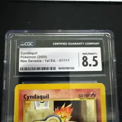 Cyndaquil #57/111 CGC 8.5 Graded Pokemon Card 2000 Neo Genesis - 1st Edition - Image 2