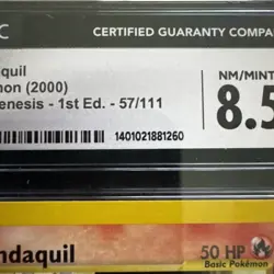 Cyndaquil #57/111 CGC 8.5 Graded Pokemon Card 2000 Neo Genesis - 1st Edition - Image 4