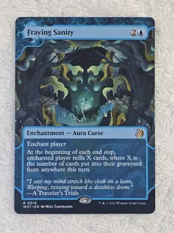 MTG Fraying Sanity - Wilds of Eldraine (WOE) #19 Magic Card Rare NM - Image 2