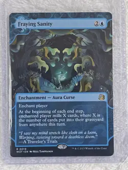 MTG Fraying Sanity - Wilds of Eldraine (WOE) #19 Magic Card Rare NM - Image 4