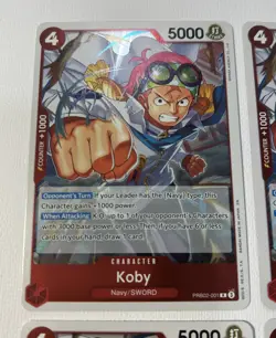 One Piece PRB02 Koby English Playset PRB02-001 4 Card Premium Set Best Vol.2 - Image 2