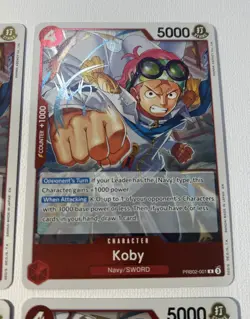 One Piece PRB02 Koby English Playset PRB02-001 4 Card Premium Set Best Vol.2 - Image 3