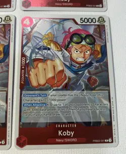 One Piece PRB02 Koby English Playset PRB02-001 4 Card Premium Set Best Vol.2 - Image 4