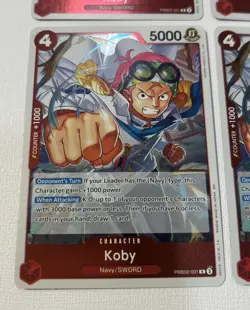 One Piece PRB02 Koby English Playset PRB02-001 4 Card Premium Set Best Vol.2 - Image 5