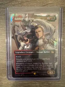 Magic The Gathering Final Fantasy Borderless Foil Balthier and Fran #0538 - Image 1