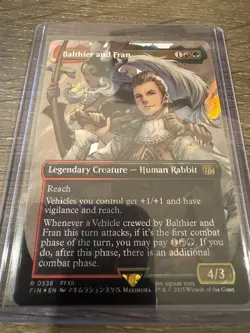 Magic The Gathering Final Fantasy Borderless Foil Balthier and Fran #0538 - Image 2