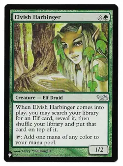 MTG Elvish Harbinger The List Mystery Booster 2 (MB2) Uncommon #004 Unplayed - Image 1