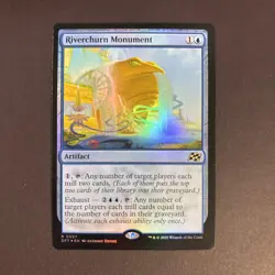 MTG Riverchurn Monument Magic: The Gathering Aetherdrift Foil Rare #0057 - Image 1