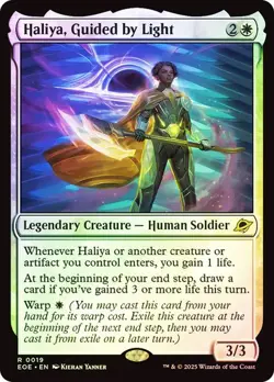 1x NM FOIL Haliya, Guided by Light MTG Edge of Eternities SV - Image 1