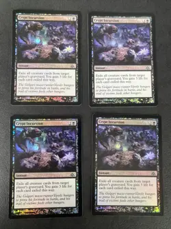 Crypt Incursion - Dragon's Maze - Foil - Mtg - Playset - LP - Image 1