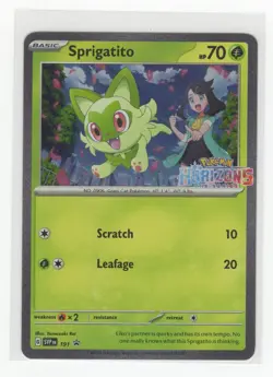 Pokemon Scarlet & Violet Black Star Promo - Sprigatito SVP 191 - Image 1