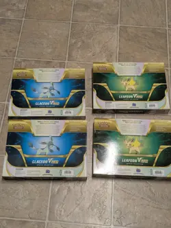 Pokemon TCG Leafeon V Star (x2) and Glaceon V Star(x2) Special Collection Boxes - Image 2