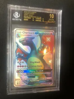 Pokemon Hidden Fates Shiny Charizard GX SV49SV94 Black Label BGS 10 Pristine - Image 5