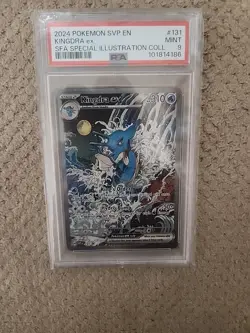 2024 POKEMON SVP EN-SV BLACK STAR PROMO #131 KINGDRA EX PSA 9 - Image 1