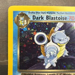 Pokemon Dark Blastoise 3/82 Team Rocket Holo Rare Vintage WOTC - Image 3