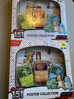 Lot of 2 Pokemon TCG Scarlet & Violet 151 Poster Collection Box Brand New Sealed - Image 1