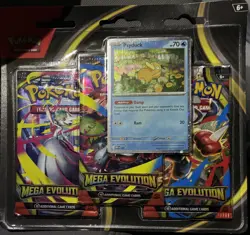 Pokemon Mega Evolution 3 Pack - Blister Factory Sealed - Image 1