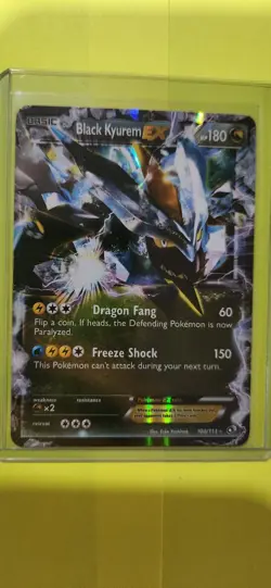 TCG POKEMON BLACK KYUREM EX Legendary Treasures Full Art Holo ULTRA RARE 100/113 - Image 1