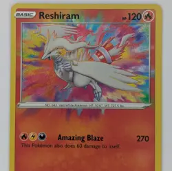 Reshiram 017/072 Amazing Rare Holo NM Shining Fates Pokemon TCG - Image 2