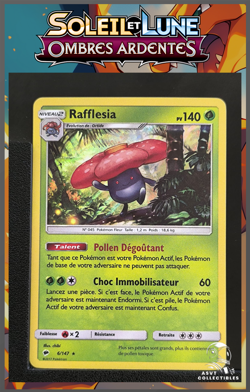 Carte Pokemon Rafflesia 6/147 Holo SL3 Ombres Ardentes FR - Image 1