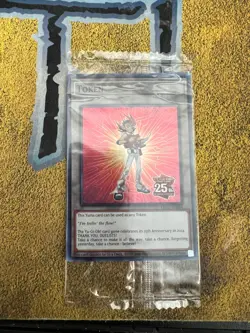 Yugioh SEALED Yuma Token TKN5-EN014 25th Anniversary Quarter Century Super Rare! - Image 1
