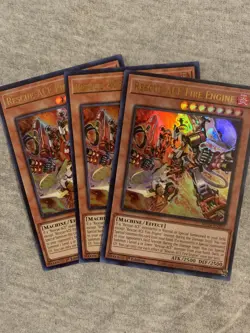 Yugioh! 3x Rescue-ACE Fire Engine MP24-EN281 Ultra Rare 1st Ed NM - Image 1