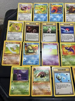 (30) Pokemon Non Holo Card VTG 1ST EDITION 1999 Lot Rare Kabuto Marowak Kingler - Image 2