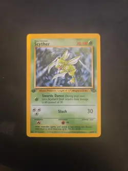Scyther - Jungle 1st Edition - 26/64 Rare - Pokemon Card - NM - Image 1