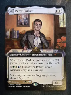 Magic the Gathering Peter Parker Spider-Man NYCC 2025 Exclusive PROMO Card MTG - Image 2