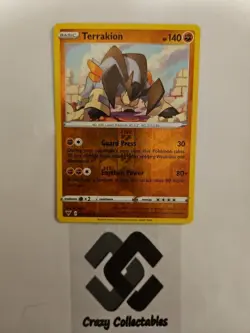 Pokemon Card Terrakion 092/185 Vivid Voltage Reverse Holo Rare Mint Condition - Image 1