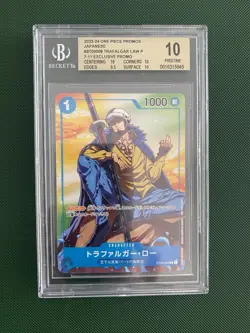Trafalgar Law Japanese Promo ST03-008 One Piece TCG Card Graded BGS 10 - Image 1