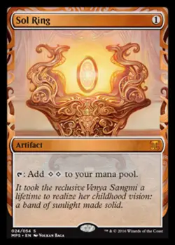 [1x] Sol Ring - Foil Near Mint, English Kaladesh & Aether Revolt Inventions MTG - Image 1
