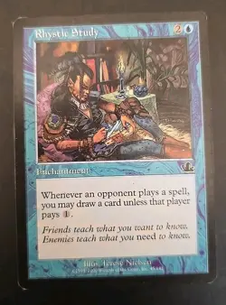 Rhystic Study Prophecy MTG Regular Moderately Played - Image 1