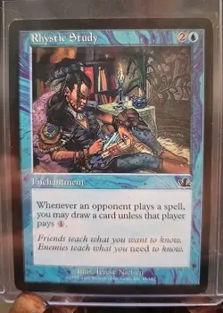 Rhystic Study Prophecy MTG Regular Moderately Played - Image 3