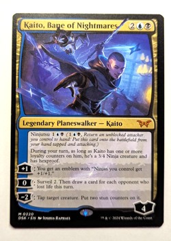 KAITO, BANE OF NIGHTMARES - Slight MISCUT / MISPRINT - Duskmourn MTG Magic - Image 1