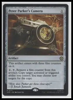 MTG Peter Parker's Camera Regular Rare Marvel Spider-Man Universes 2025 - Image 1