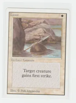 Magic the Gathering ~ MTG ~ 1x Lance ~ UNLIMITED ~ M/NM ~ - Image 1