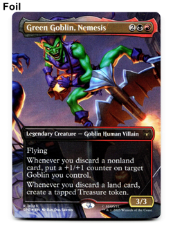 Green Goblin, Nemesis (Borderless) - FOIL - [Marvel's Spider-Man] MTG SPE 💀🔥 - Image 1