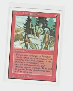 Magic the Gathering ~ MTG ~ 1x Mons's Goblin Raiders ~ Unlimited ~ M/NM - Image 1