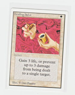 Magic the Gathering ~ MTG ~ 1x Healing Salve ~ UNLIMITED ~ M/NM ~ - Image 1