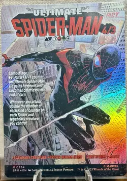 MTG - Miles Morales - Borderless - Foil - 0234 - Marvel's Ultimate Spider-Man - Image 2