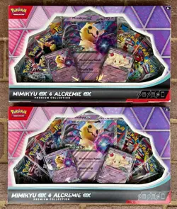 Lot of 2 Pokemon TCG: Mimikyu ex & Alcremie ex Premium Collection Box - IN HAND - Image 1