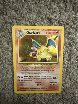 Pokemon TCG Charizard Base Set Holo Rare - Image 1