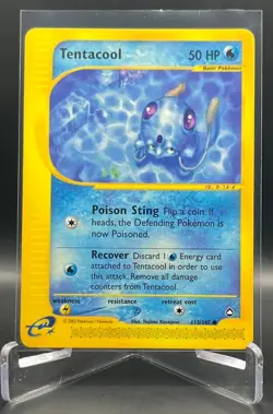 Pokemon TCG Aquapolis TENTACOOL Regular, Common - 113/147 - Image 1