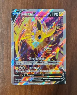 Pokemon Jolteon V SWSH183 NM Black Star Promo - Image 1