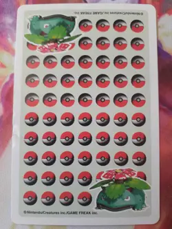 1998 Pokemon Koffing Joker Stadium 3D Green Venusaur Playing Card Vintage HP - Image 2