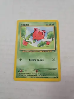 Pokemon TCG Neo Discovery Card Unlimited Non-Holo Hoppip 55/75 - Image 1