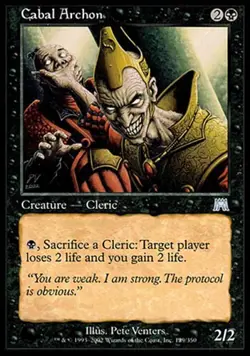 4x Cabal Archon Onslaught MtG Magic Black Uncommon 4 x4 Card Cards - Image 1