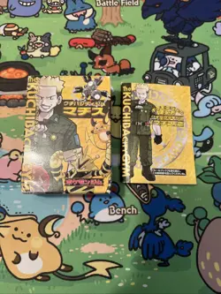*NO CARDS* Japanese Pokemon Gym Deck Box Lt. Surge - Image 1