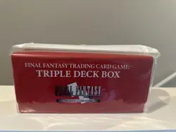 Still Sealed Final Fantasy Trading Card Game: Triple Deck Box Vincent Red - Image 1